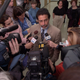 David Rudolf addresses reporters.